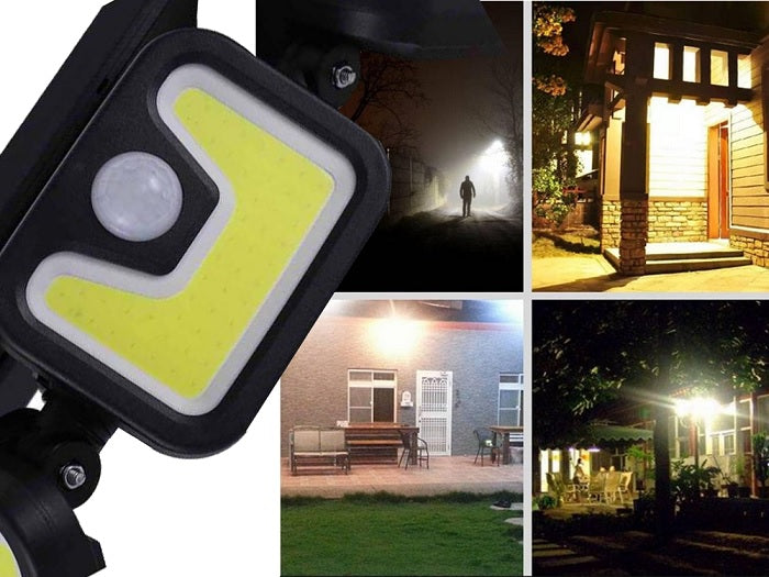 Lampa Solara 103 COB LED Welora®, Putere 120 W, Negru